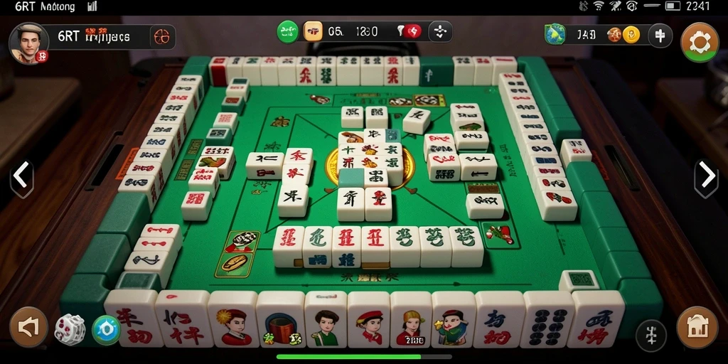 Gameplay seru dan menantang dari 6RT yang penuh strategi Mahjong.