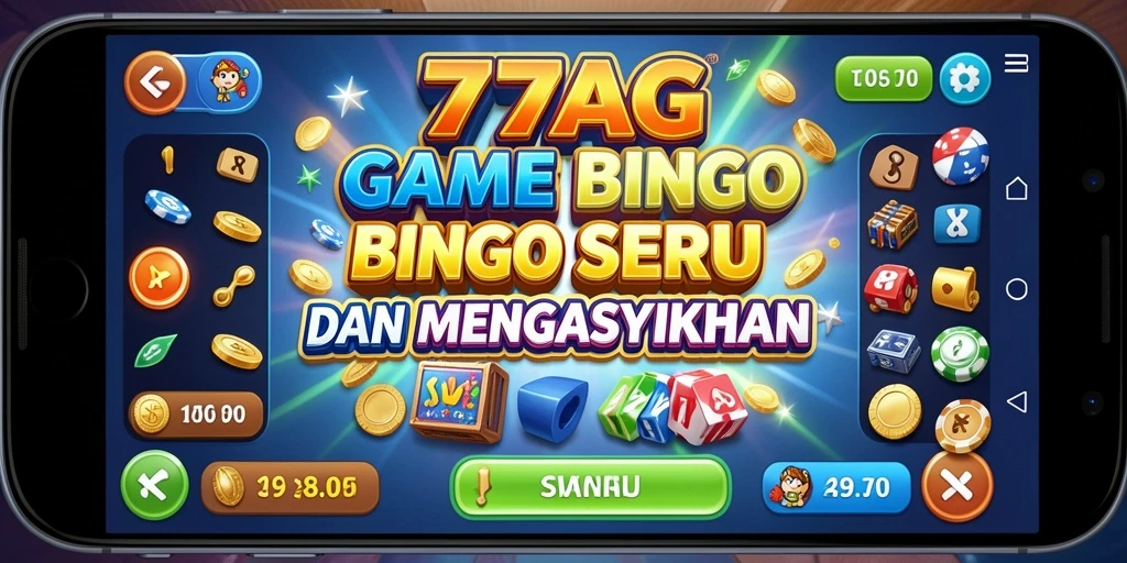 Tampilan menarik dari gameplay Bingo di 77AG.