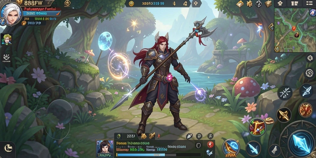 Tangkapan layar utama <strong>888FW</strong> menampilkan aksi seru dalam gameplay MMORPG.