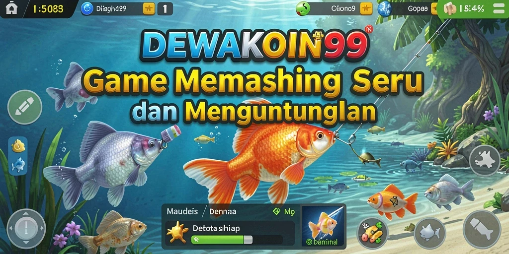 Menampilkan pengalaman gameplay memancing yang mendebarkan.