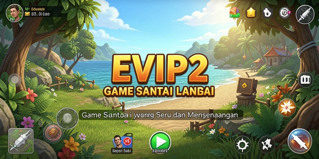 Tampilan gameplay EVIP2 yang penuh warna dan interaktif.