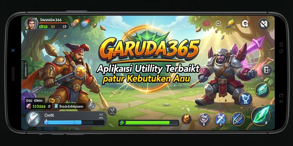 Tampilan aplikasi GARUDA365 yang sederhana dan mudah digunakan.