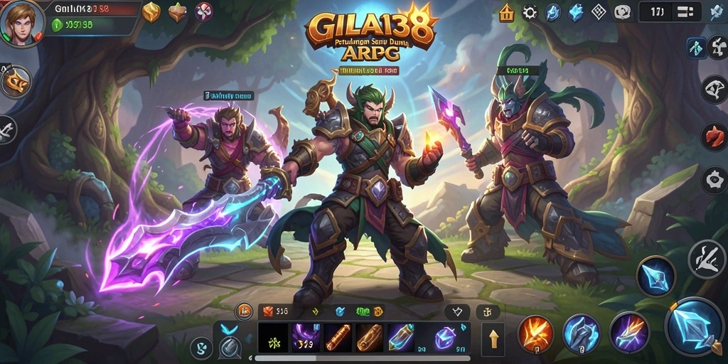 Tampilan gameplay seru dalam petualangan ARPG GILA138.