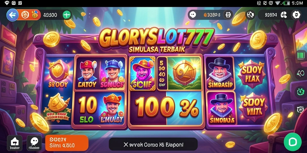 Tampilan grafis mengesankan dari gameplay GLORYSLOT777.