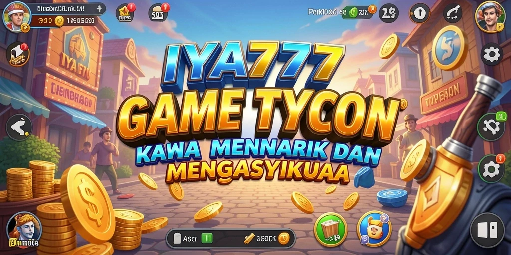 Tampilan gameplay menarik dari IYA777 dengan elemen Tycoon.