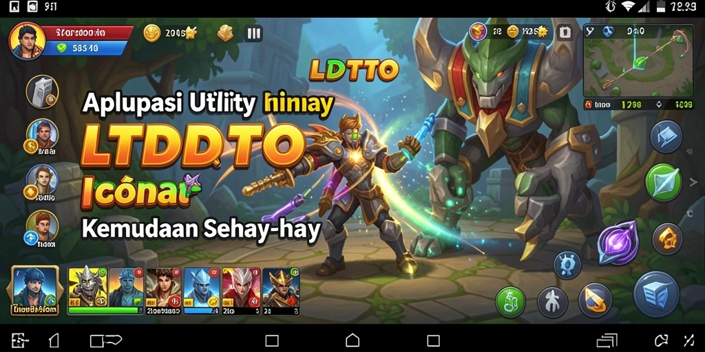 Tampilan utama LTDTOTO dengan fitur-fitur Utility yang bermanfaat.
