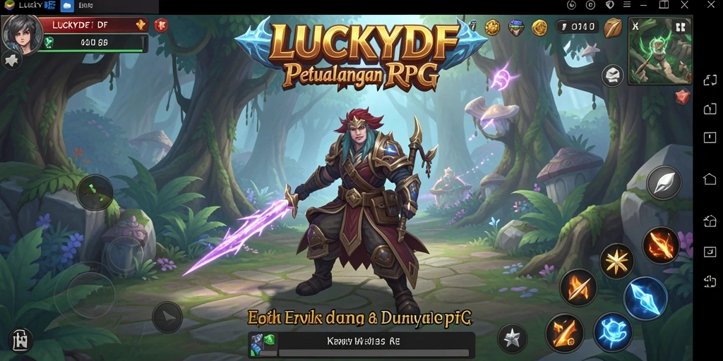 Tampilan gameplay LUCKYDF yang menarik dan penuh aksi.