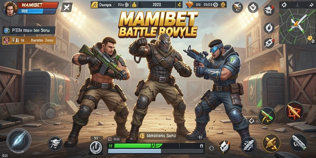 Screenshot gameplay <strong>MAMIBET</strong> menampilkan pertempuran seru dengan pemain lain.