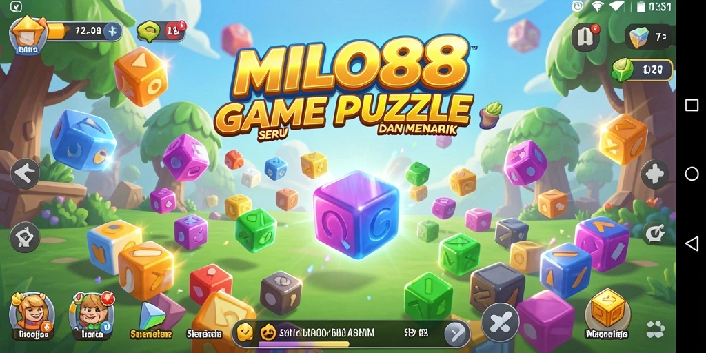 Tampilan gameplay mengasyikan dari MILO88 yang penuh tantangan puzzle.
