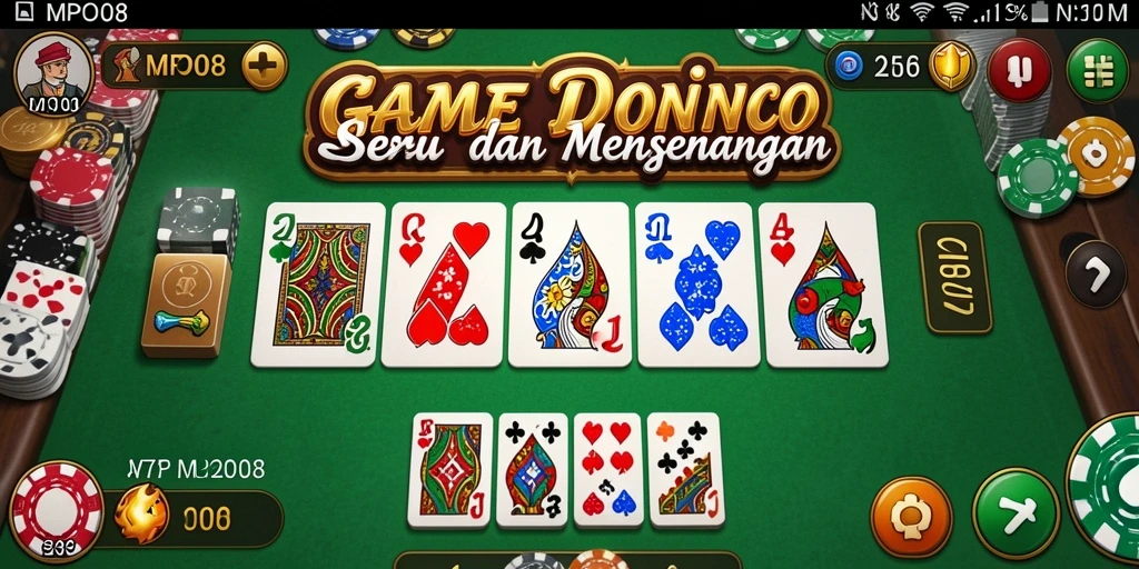 Tampilan utama gameplay Domino yang seru dan kompetitif.