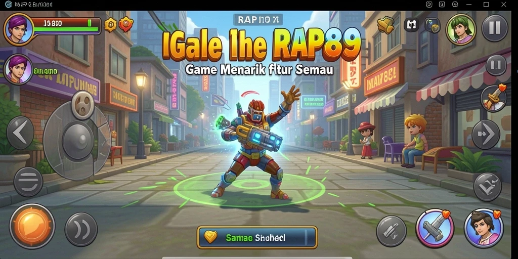 Tampilan gameplay seru dan menarik dari RAP89 dalam mode Idle.