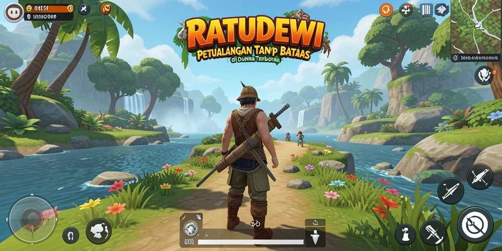 Gameplay menarik dari RATUDEWI di dunia terbuka.