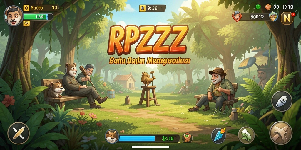 Tangkapan layar gameplay RPZZZ yang menyenangkan.