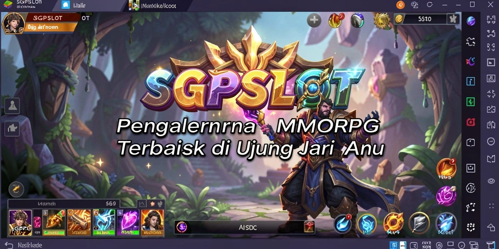 Screenshot SGPSLOT menampilkan gameplay menarik dalam dunia MMORPG.